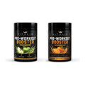 Pre-Workout Booster Vitalis Nutrition — les deux saveurs : pomme et orange, pots 520 g